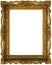 Old Golden Frame Cutout