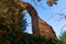 Old gothic arch in abandoned Monastery