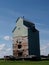 Old Grain Elevator At Central Alberta Railway Museum