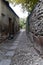 Old granite stone streets in vintage style