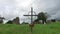 Old grave cross on celtic cemetery in ireland 66