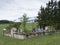 Old graveyard in french region of haute provence