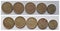 Old Greece Greek coins currency in different shape and size