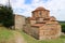 Old greek monastery in medieval abandoned town Mystras, Peloponnese, Greece