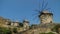 Old greek windmills in Kontias, Limnos