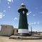 Old green lighthouse at Fremantle Western Australia