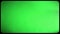 Old green TV screen. Retro 80s, 90s. Effect of an old TV with a kinescope on a green screen. Rounded edges of the TV