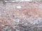 Old Grunge brick wall, old brickwork on panoramic view