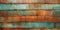 Old grunge copper bronze rusty texture background. Distressed cracked patina siding.