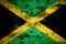 Old grunge Jamaica background flag