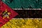 Old grunge Mozambique background flag