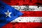 Old grunge Puerto Rico background flag