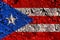 Old grunge Puerto Rico background flag