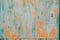 Old Grunge Rusty Metal Metallic Colored Background. Colorful Blue And Orange Abstract Metallic Surface