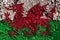 Old grunge Wales background flag