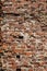 Old grungy background of a brick wall texture