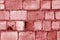 Old grungy brick wall surface in red color