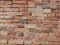 Old grungy handmade brick wall