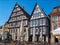 Old half-timbered houses, market square, Schwaebisch Gmuend, Baden-Wuerttemberg, Germany, Europe