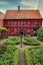 Old half timbered warehouse and museum in Kerteminde on Funen in Denmark