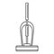 Old hand vacuum cleaner icon, outline style