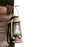 Old hanging oil lantern