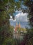 Old hanseatic town Lubeck in panorama, Germany