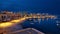 Old Harbor Of Bisceglie At Night Puglia Apulia Italy