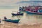 Old Harbour with fishing boats, ship and docks