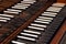 Old harpsichord keys