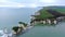 Old Harry Rocks in England - aerial view