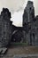 Old and Haunted ruins Llanthony priory, Abergavenny, Monmouthshire, Wales, Uk