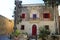 Old hause in Mdina, Malta. hause has red widows and authentic view