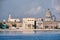 Old Havana buildings along the bay with a view of the Capitol