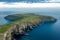 Old Head Kinsale Cork Ireland aerial amazing peninsula coast line cliffs lighthouse