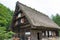 Old Higashi Shina Family House at Gasshozukuri Minkaen Outdoor Museum in Shirakawago, Gifu, Japan. a