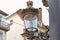 Old historic brass street light or lantern