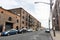 Old Historic Brick Buildings along a Street in Red Hook Brooklyn of New York City