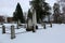 Old historic cemetery with weathered stones and rumors of ghosts abound, Lakeview Cemetery, Penn Yan, new York, 2019