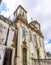 Old and historic church facade located in Salvador, Bahia