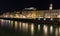 Old historic city of Salzburg in Austria by night