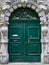 Old Historic green door