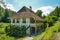 Old historic house in open air museum in Ballenberg, Switzerland