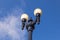 Old historic lantern in the gaslamp quarter in San Diego