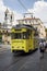 Old, historical tram in Moda neighborhood