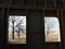 Old home windows and trees, Lithuania