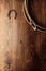 Old Horseshoe and Lariat Lasso on Wood Barn Wall