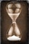 Old Hourglass, vintage style, worn photo paper look image