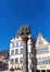 Old house and pillar in the city of Trier in Germany