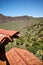 Old house roof in Masca mountain village, Tenerife, Spain